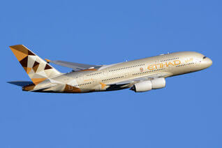 Airbus A380-800 der Etihad Airways