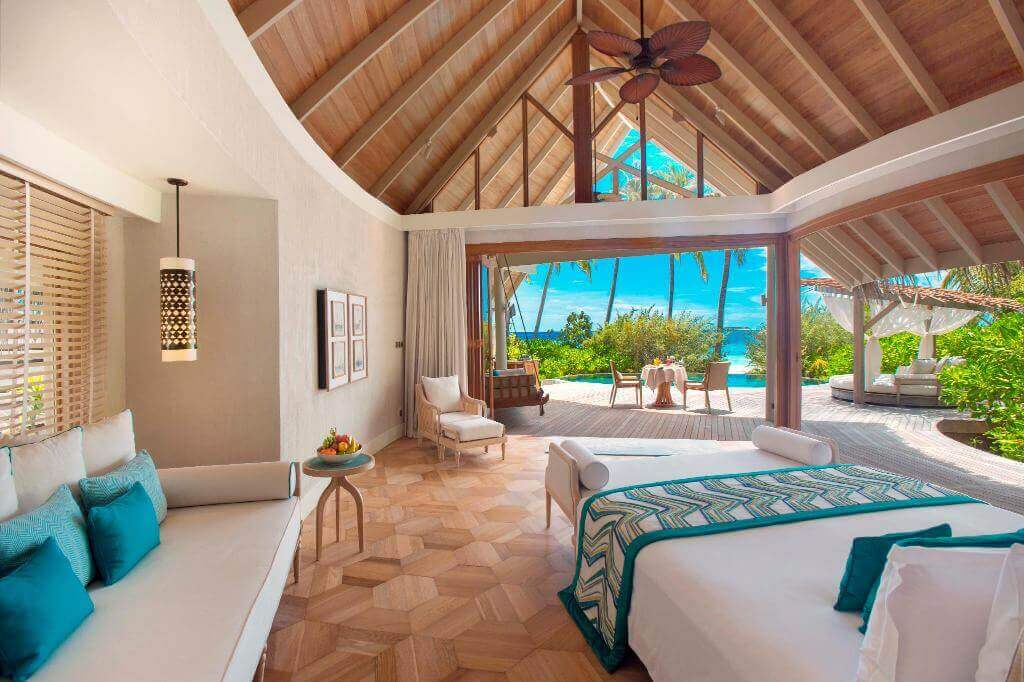 Milaidhoo Island Strandvilla mit Pool Wohnbeispiel