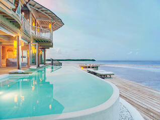 Soneva Jani Wasser Villas mit Pool